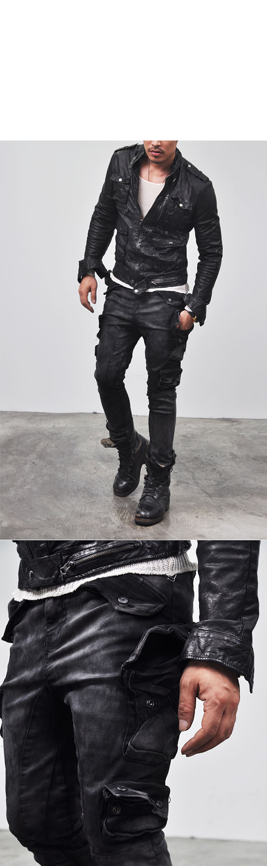 mens skinny cargo jeans